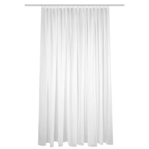 Fertigstore Dafne, Weiß, Textil, Uni, 450x175 cm, Wohntextilien, Gardinen & Vorhänge, Fertiggardinen, Fertigstores