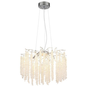 Collett's Monde Hängeleuchte, Alu, Chrom, Metall, Kunststoff, Glas, 120 cm, Lampen & Leuchten, Innenbeleuchtung, Hängelampen, Pendelleuchten