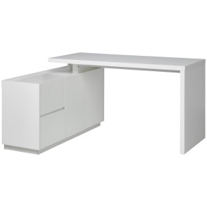 Livetastic Eckschreibtisch, Weiß, Holzwerkstoff, 2 Schublade(n) Schubladen, rechteckig, Wange, 150x76x120 cm, Bsci, Arbeitszimmer, Schreibtische,