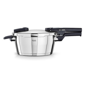Fissler Schnellkochtopf Vitaquick® Poliert, Silber, Metall, 3.5 L, Druckanzeige, Druckregelventil, Kochen, Töpfe, Schnellkochtöpfe