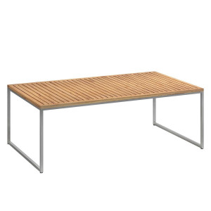 Ambia Garden Loungetisch Teak, Teak, Metall, 0 Schublade(n) Schubladen, rechteckig, eckig, 120x73x43 cm, Loungemöbel, Loungetische