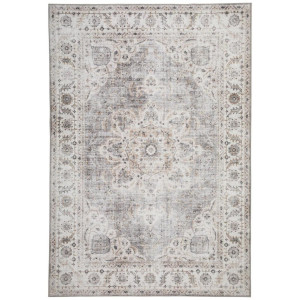 Novel Vintage-Teppich waschbar, Beige, Textil, rechteckig, 130x190 cm, Oeko-Tex® Standard 100, für Fußbodenheizung geeignet, rutschfest, in