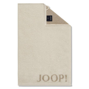 JOOP! Gästetuchset Classic Doubleface, Creme, Textil, 3-teilig, Uni, 30x50 cm, Made in Germany, Oeko-Tex® Standard 100, saugfähig, Aufhängeschlaufe,
