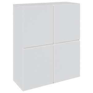 Xora Highboard, Weiß, Kunststoff, 6 Fächer, 99.4x119.4x39.8 cm, Wohnzimmer, Kommoden & Sideboards, Highboards