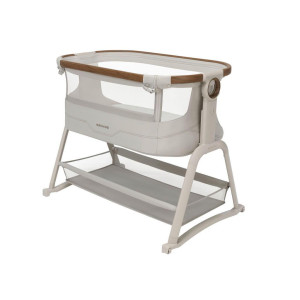 Maxicosi Maxi-Cosi Beistellbett Iora Plus, Creme, Metall, Kunststoff, Textil, Naturmaterialien, 61.3x68.3-77.4x91 cm, Bezug abnehmbar,