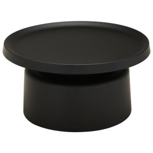 Landscape Beistelltisch, Schwarz, Metall, rund, rund, 70x36x70 cm, Wohnzimmer, Wohnzimmertische, Beistelltische, Beistelltische Metall