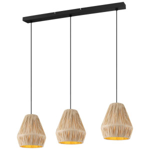 Collett's Monde Hängeleuchte, Schwarz, Metall, Papier, 20x120x80 cm, RoHS, CE, Lampen & Leuchten, Innenbeleuchtung, Hängelampen, Pendelleuchten