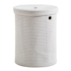 Landscape Wäschetonne, Weiß, Metall, Kunststoff, Textil, 50 cm, Ordnen & Aufbewahren, Wäschekörbe & Tonnen