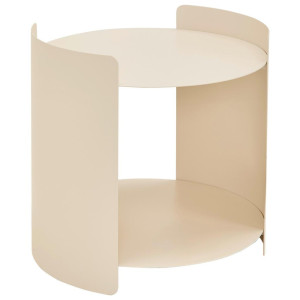 Xora Beistelltisch, Kaschmir, Metall, rund, Wange, 40x40x40 cm, Wohnzimmer, Wohnzimmertische, Beistelltische, Beistelltische Metall