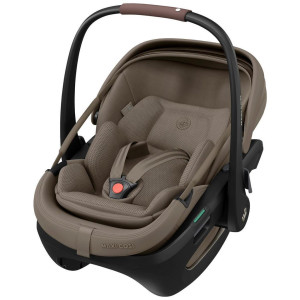 Maxicosi Maxi-Cosi Babyschale Coral Slide Pro, Braun, Textil, 44x44.6x76 cm, ECE R 129 i-Size, abnehmbarer und waschbarer Bezug, höhenverstellbare