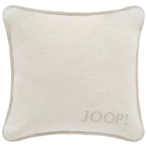 JOOP! Kissenbezug Uni Doubleface Melange, Natur, Silber, Textil, 50x50 cm, Made in Germany, Oeko-Tex® Standard 100, bügelfrei, hochwertige Qualität,