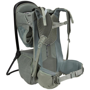 Thule Rückentrage Sapling, Grün, Textil, 35x31x73 cm, UV 50+, Sonnendach, Fußstütze, Baby on Tour, Babytragen & Tragetücher
