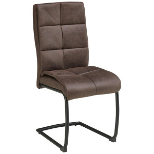 Livetastic Schwingstuhl, Braun, Metall, Textil, U-Form, 38x97x45 cm, Esszimmer, Stühle, Esszimmerstühle, Schwingstühle