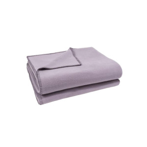 Zoeppritz Fleecedecke Soft-Fleece, Flieder, Textil, Uni, 160x200 cm, Textiles Vertrauen - Oeko-Tex®, Kettelrand, pflegeleicht, Wohntextilien, Decken,