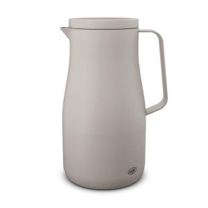 Alfi Isolierkanne Studio Tea, Beige, Metall, 1 L, BPA-frei, Ausgießer, lebensmittelecht, Vakuum, abnehmbarer Deckel, Schraubverschluss, hält warm,
