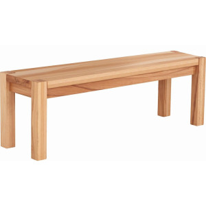 Livetastic Sitzbank, Buche, Holz, Kernbuche, massiv, 2-Sitzer, 125x42x35 cm, Esszimmer, Bänke, Sitzbänke