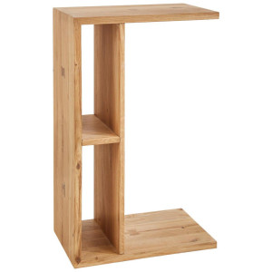 Linea Natura Beistelltisch, Eiche, Holz, Eiche, vollmassiv, 65x40x25 cm, Holzmöbel, Holztische, Beistelltische Holz