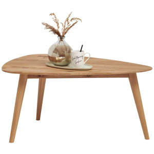 Couchtisch, Wildeiche, Holz, Wildeiche, massiv, oval, konisch, 60x44x90 cm, einfacher Aufbau, Wohnzimmer, Wohnzimmertische, Couchtische