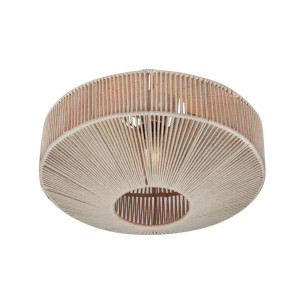 Trio Leuchten Deckenleuchte, Beige, Weiß, Textil, Metall, 31 cm, Lampen & Leuchten, Innenbeleuchtung, Leuchten nach Räumen, Bürolampen
