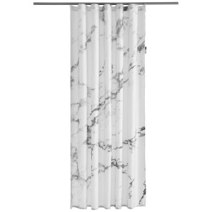 Kleine Wolke Duschvorhang Marble, Anthrazit, Textil, Mauer, 180x200 cm, Textiles Vertrauen - Oeko-Tex®, wasserabweisend, Badtextilien, Duschvorhänge