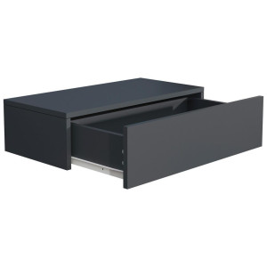 Livetastic Nachtschrank, Anthrazit, Holzwerkstoff, 1 Schublade(n) Schubladen, 60x15x30 cm, hängend, Schlafzimmer, Nachttische