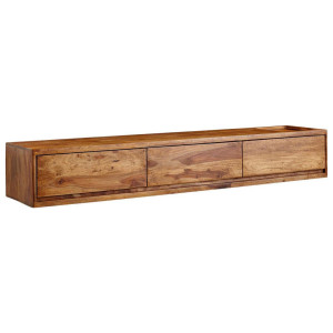 Mid.you Lowboard, Sheesham, Holz, Sheesham, massiv, 3 Schublade(n) Schubladen, 25x35x160 cm, hängend, handgemacht, Holzmöbel, Kleinmöbel Holz,