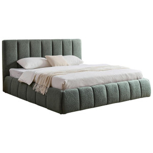 Boxxx Polsterbett, Grün, Kunststoff, Pappel, massiv, 180x200 cm, Stoffauswahl, in verschiedenen Größen erhältlich, Schlafzimmer, Betten, Polsterbetten