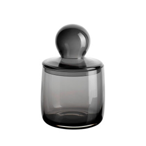 ASA Dose Sarabi grey, Grau, Glas, 21.2 cm, Ordnen & Aufbewahren, Dosen