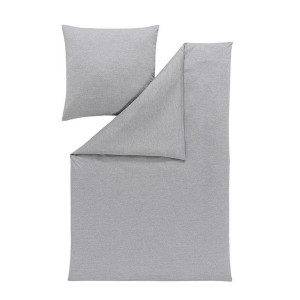 Estella Bettwäsche Takoma, Grau, Textil, meliert, 135x200 cm, Textiles Vertrauen - Oeko-Tex®, bügelfrei, pflegeleicht, hautfreundlich,