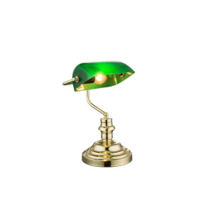 Globo Schreibtischleuchte Antique, 19x36x26 cm, CE, Wippschalter, Lampen & Leuchten, Innenbeleuchtung, Tischlampen, Schreibtischlampen