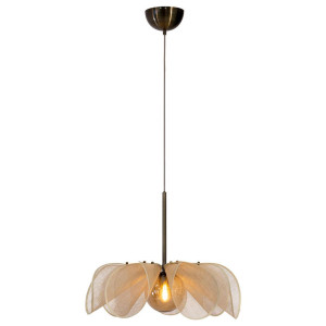 Markslöjd Pendelleuchte Styrka, Beige, Messing, rund,rund, 63x50x63 cm, ohne Chemie, Lampen & Leuchten, Innenbeleuchtung, Leuchten nach Räumen,