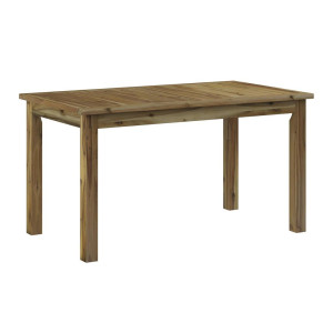 Ambia Garden Gartentisch, Akazie, Holz, Akazie, massiv, rechteckig, eckig, 80x76x140 cm, FSC 100%, gastro- und objekttauglich, regenabweisend,