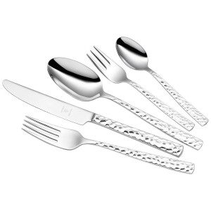Justinus Besteckset Touch, Edelstahl, Metall, 30-teilig, 25x5x43 cm, rostfrei, Vollheftmesser, Essen & Trinken, Besteck, Besteck-Sets