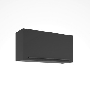 P & B Küchenoberschrank, Schwarz, Holzwerkstoff, 1 Fächer, 100x50x34.6 cm, hängend, Küchen, Küchenmöbel, Küchenschränke, Küchenoberschränke