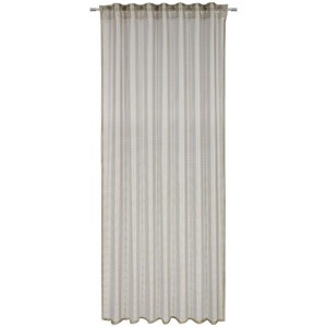 Dieter Knoll Collection Dieter Knoll Fertigvorhang Lumos, Silber, Beige, Textil, Graphik, 140x245 cm, Oeko-Tex® Standard 100, für Stange und Schiene