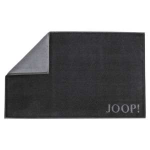 JOOP! Badematte Classic Doubleface, Schwarz, Hellgrau, Textil, Uni, rechteckig, 50x80 cm, Oeko-Tex® Standard 100, Textiles Vertrauen - Oeko-Tex®, Made