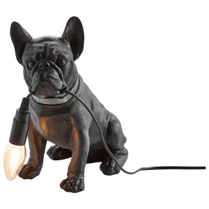 Ambia Home Tischleuchte, Schwarz, Kunststoff, Hund,Hund, Tierform,Tierform, 25x29x15 cm, Bsci, CE, Schnurschalter, Lampen & Leuchten,