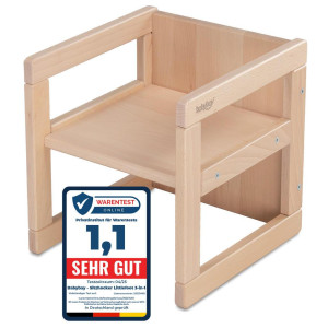 Babybay Kinderstuhl, Natur, Holz, Buche, 32x32x32 cm, Kinder- & Jugendzimmer, Kindermöbel, Kindersitzmöbel & -tische, Kinderstühle
