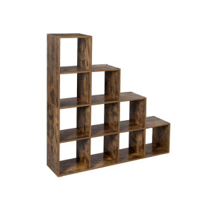 Boxxx Raumteiler, Braun, Baltimore, Holzwerkstoff, 5 Fächer, 129.5x129.5x29 cm, Wohnzimmer, Raumteiler & Paravents, Raumteiler