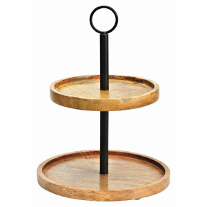 Etagere, Holz, 25.0x31.0x25.0 cm, Tischkultur & Servieren, Etageren