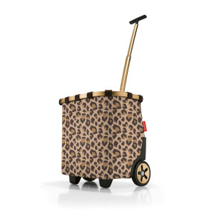 Reisenthel Einkaufstrolley Carrycruiser frame leo macchiato, Kunststoff, 40 L, 42x47.5x32 cm, Innentasche, wasserabweisend, höhenverstellbarer Griff,
