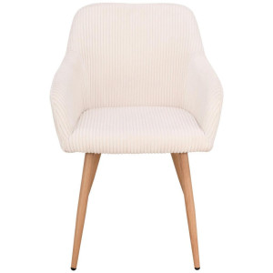 Livetastic Armlehnstuhl, Beige, Holz, Metall, Textil, Pappel, Sperrholz, Rundrohr, 55x84x60 cm, Esszimmer, Stühle, Esszimmerstühle, Armlehnenstühle