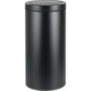 Novel Abfalleimer, Schwarz, Metall, Kunststoff, 40 L, 63 cm, RoHS, Küchen, Küchenausstattung, Mülleimer