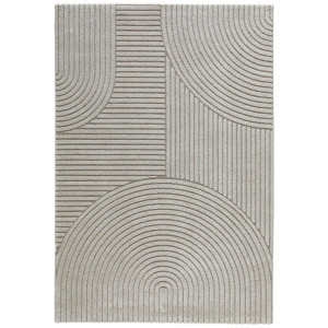Novel Webteppich Granada, Grau, Textil, Boho, rechteckig, 133x190 cm, ISO 9001, Bsci, Oeko-Tex® Standard 100, für Fußbodenheizung geeignet, in