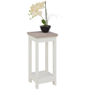Hom´in Hom`in Blumenständer, Grau, Weiß, Holzwerkstoff, 30x65x30 cm, Wohnzimmer, Wohnzimmertische, Blumenständer
