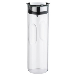 WMF Wasserkaraffe Motion, Klar, Edelstahl, Metall, Kunststoff, Glas, 1,25 L, Deckel, Kaffee & Tee, Kannen, Karaffen