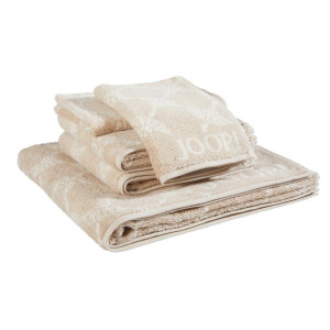 JOOP! Frottierset Cornflower, Sand, Beige, Textil, 5-teilig, Abstraktes, Oeko-Tex® Standard 100, saugfähig, Aufhängeschlaufe, strapazierfähig,