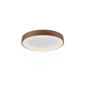 Trio Leuchten Led-Deckenleuchte Doha, Braun, Metall, warmweiß, kaltweiß, tageslichtweiß, 45x5.5x45 cm, Lampen & Leuchten, Innenbeleuchtung, Leuchten