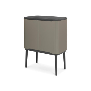 Brabantia Abfalleimer, Grau, Kunststoff, 36 L, Küchen, Küchenausstattung, Mülleimer