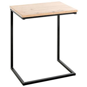 Beistelltisch, Schwarz, Eiche, Metall, Holzwerkstoff, rechteckig, eckig, 30x50x40 cm, Wohnzimmer, Wohnzimmertische, Beistelltische, Beistelltische